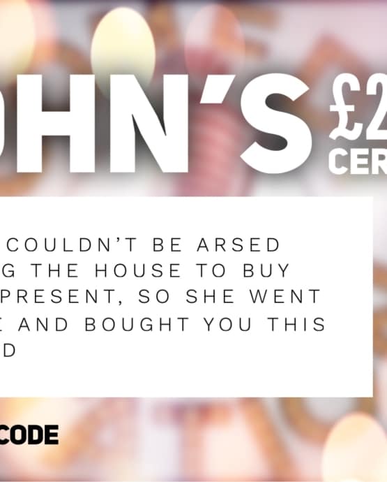 comedy club gift voucher