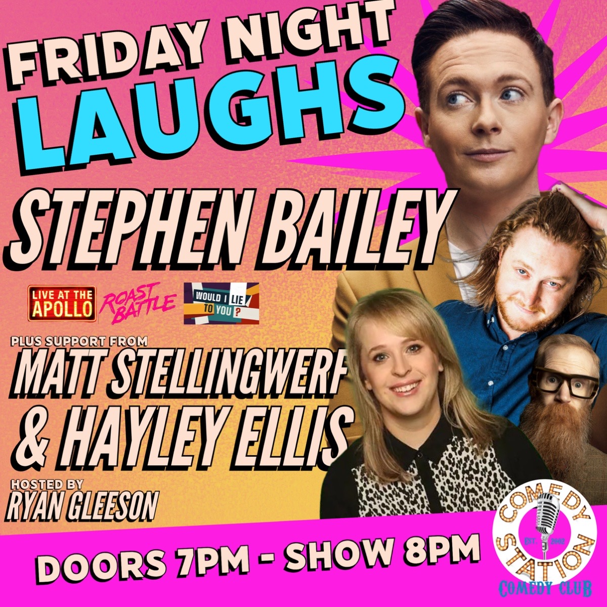 Friday 21st October blackpool comedy