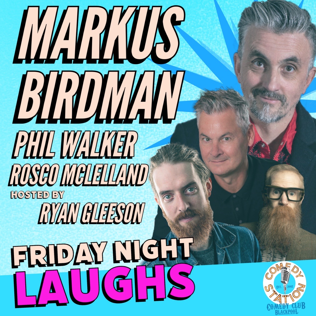 Friday 14th oct comedy Blackpool