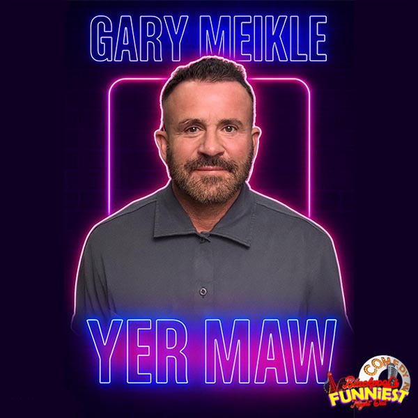 Gary Meikle Yer Maw tour poster for September 2026 in Blackpool